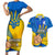 Ukraine Independence Day Couples Matching Short Sleeve Bodycon Dress and Hawaiian Shirt Ukrainian Trident Special Version - Wonder Print Shop