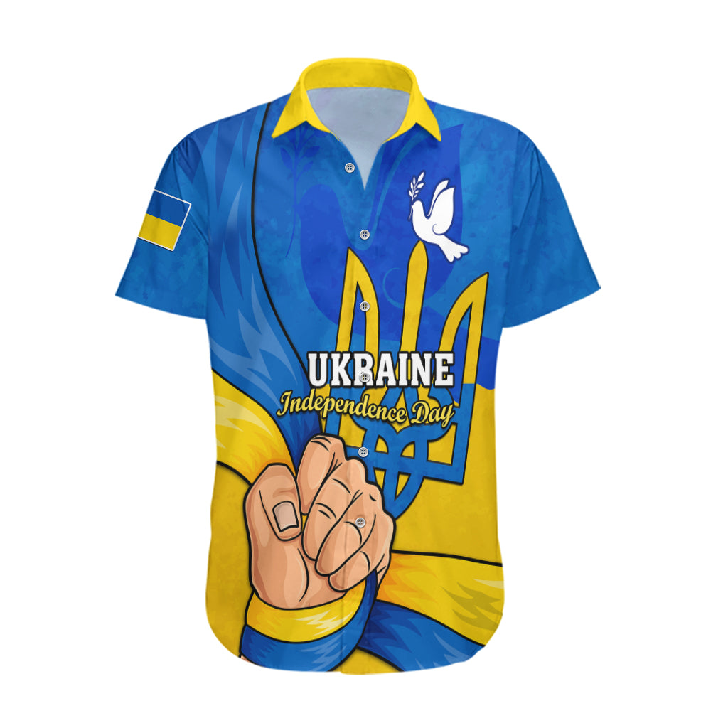 Ukraine Independence Day Hawaiian Shirt Ukrainian Trident Special Version - Wonder Print Shop