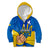 Ukraine Independence Day Kid Hoodie Ukrainian Trident Special Version - Wonder Print Shop