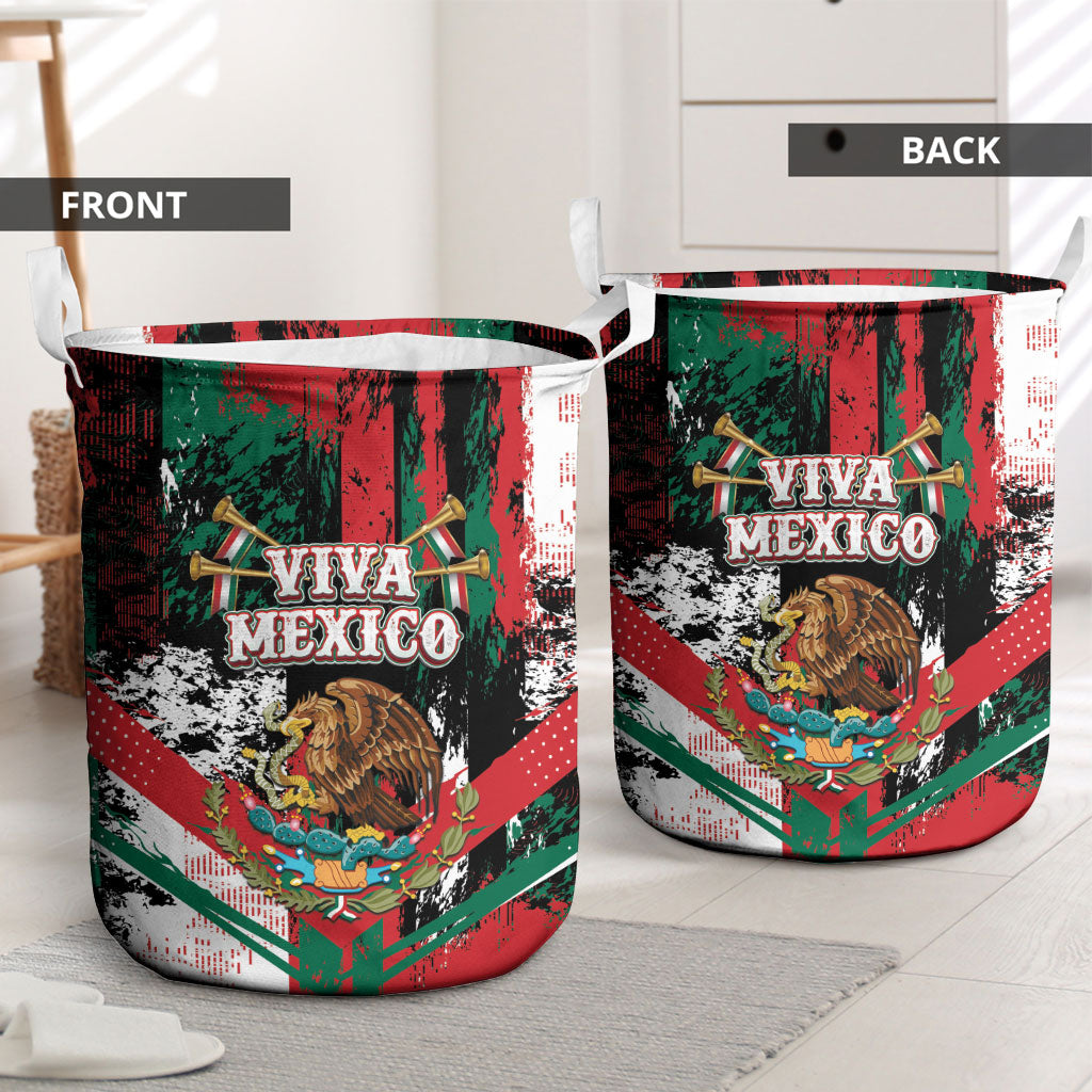 Viva Mexico Laundry Basket Happy Independence Day