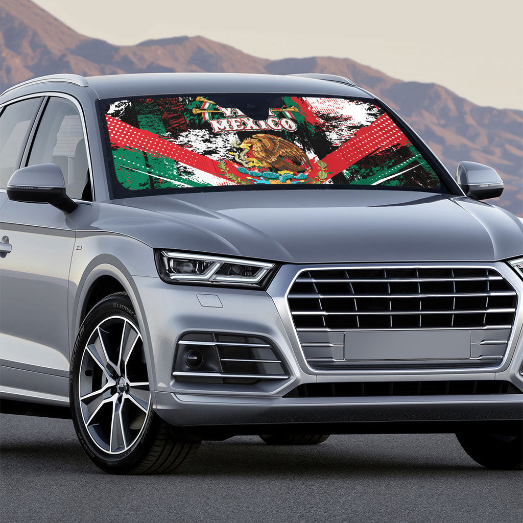 Viva Mexico Auto Sun Shade Happy Independence Day