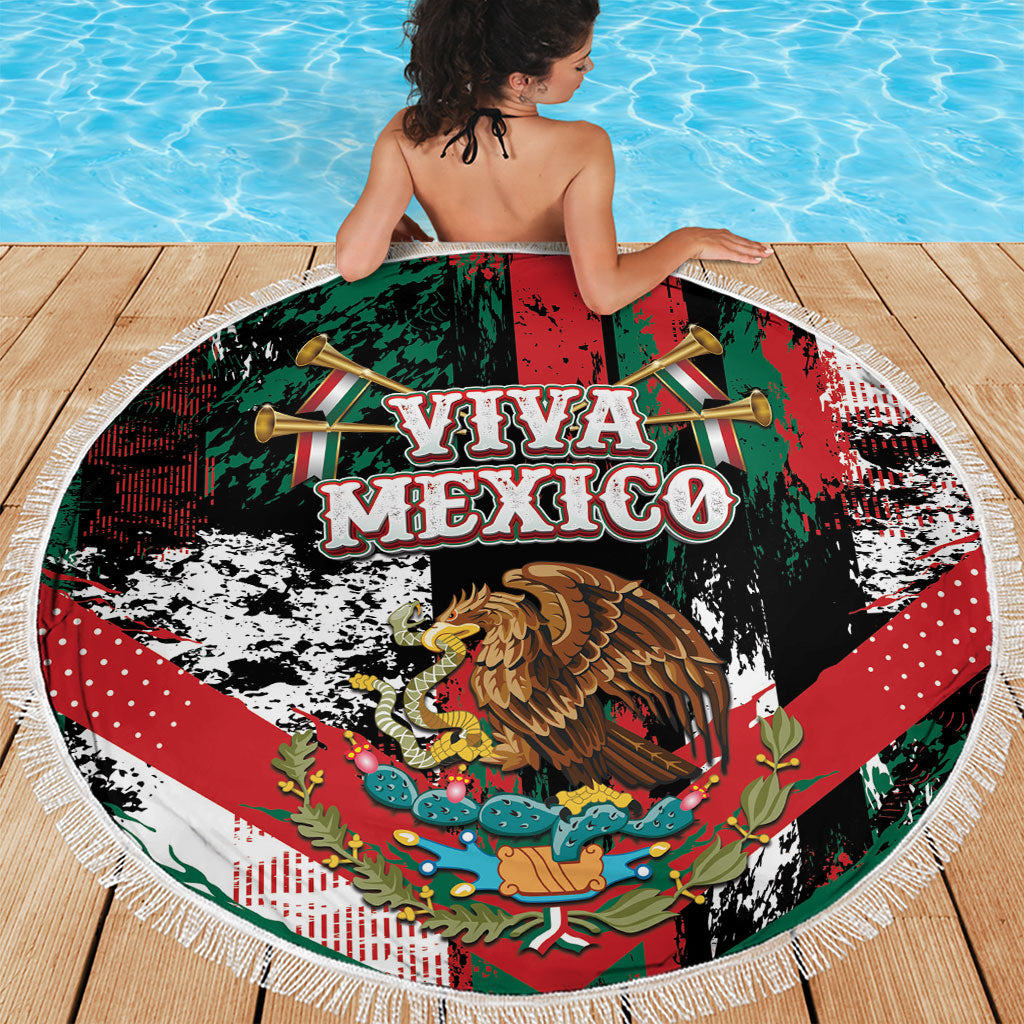 Viva Mexico Beach Blanket Happy Independence Day