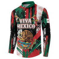 Personalized Viva Mexico Button Sweatshirt Happy Independence Day