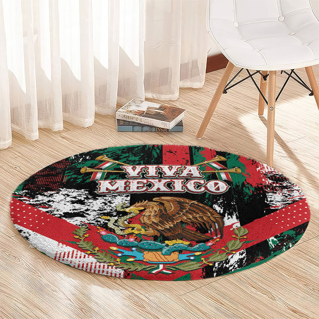 Viva Mexico Round Carpet Happy Independence Day