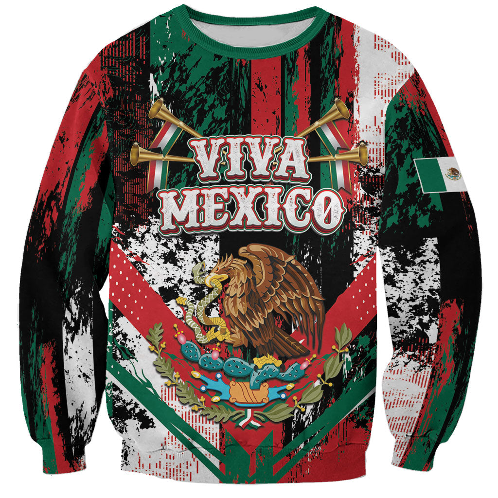Personalized Viva Mexico Sweatshirt Happy Independence Day