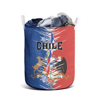 Chile Flag Map Laundry Basket Happy Independence Day