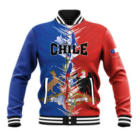 Personalized Chile Flag Map Baseball Jacket Happy Independence Day