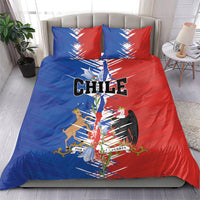 Chile Flag Map Bedding Set Happy Independence Day