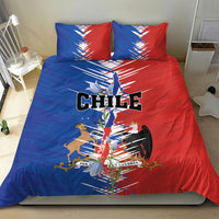 Chile Flag Map Bedding Set Happy Independence Day