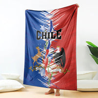 Chile Flag Map Blanket Happy Independence Day
