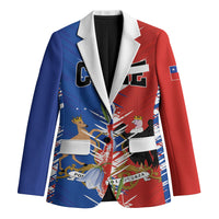 Personalized Chile Flag Map Blazer Happy Independence Day