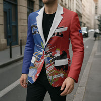 Personalized Chile Flag Map Blazer Happy Independence Day