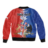 Personalized Chile Flag Map Bomber Jacket Happy Independence Day