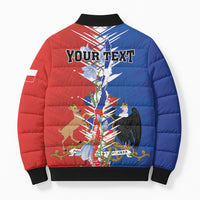 Personalized Chile Flag Map Bomber Puffer Jacket Happy Independence Day
