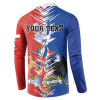 Personalized Chile Flag Map Button Sweatshirt Happy Independence Day