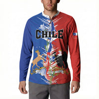 Personalized Chile Flag Map Button Sweatshirt Happy Independence Day