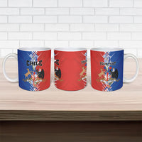 Personalized Chile Flag Map Ceramic Mug Happy Independence Day