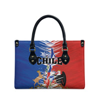 Chile Flag Map Leather Bag Happy Independence Day