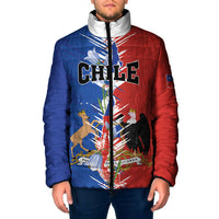 Personalized Chile Flag Map Padded Jacket Happy Independence Day