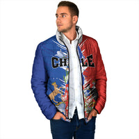 Personalized Chile Flag Map Padded Jacket Happy Independence Day