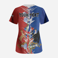 Personalized Chile Flag Map Scrub Top Happy Independence Day