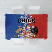 Chile Flag Map Tablecloth Happy Independence Day