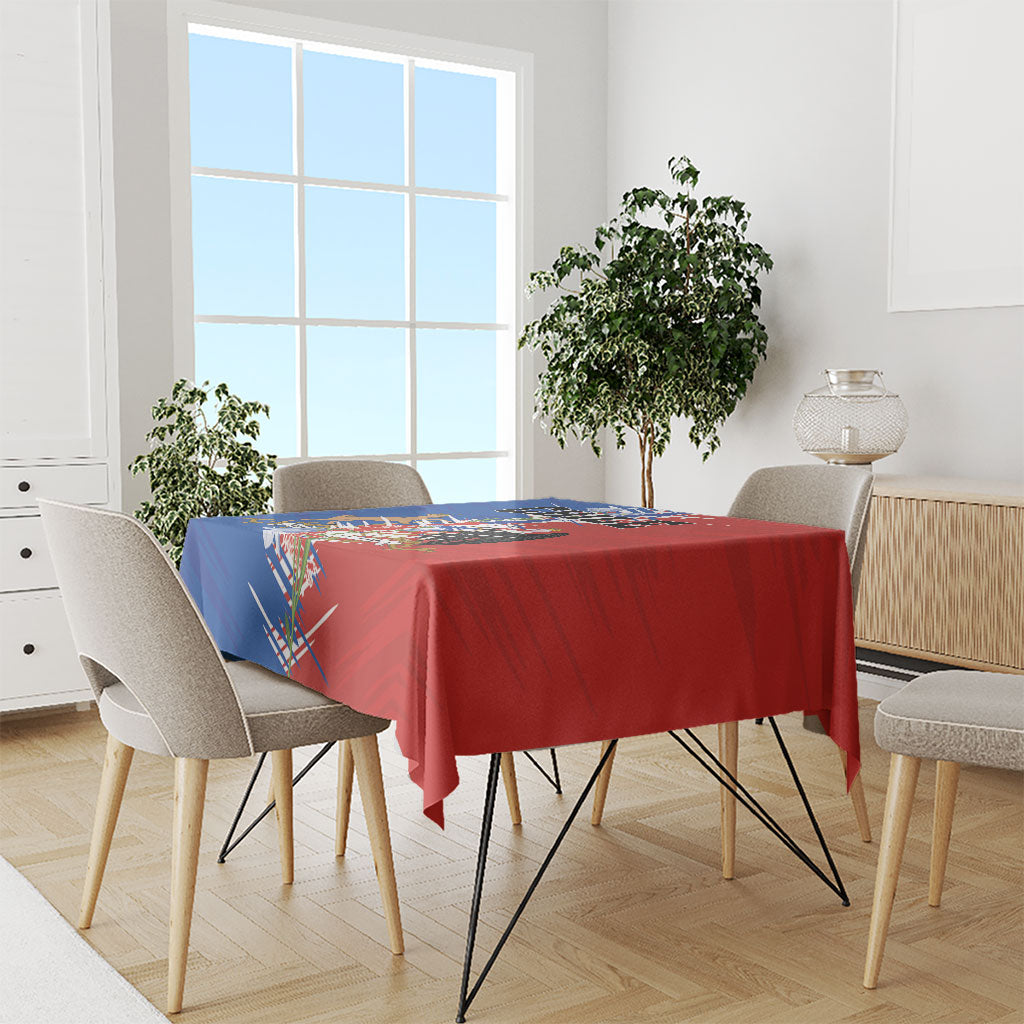 Chile Flag Map Tablecloth Happy Independence Day