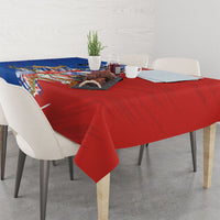 Chile Flag Map Tablecloth Happy Independence Day