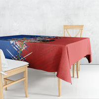 Chile Flag Map Tablecloth Happy Independence Day
