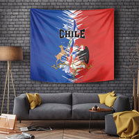Chile Flag Map Tapestry Happy Independence Day