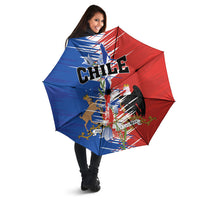 Chile Flag Map Umbrella Happy Independence Day