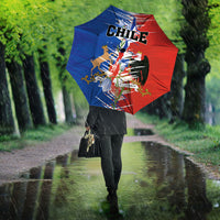 Chile Flag Map Umbrella Happy Independence Day