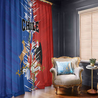 Chile Flag Map Window Curtain Happy Independence Day