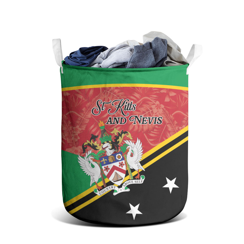 Saint Kitts and Nevis Laundry Basket Happy Independence Day