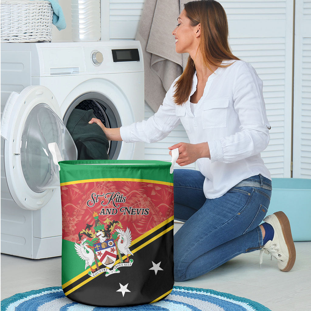 Saint Kitts and Nevis Laundry Basket Happy Independence Day