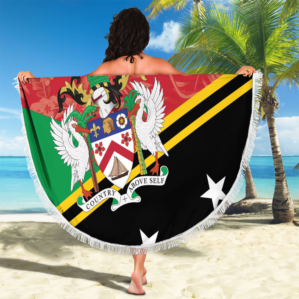 Saint Kitts and Nevis Beach Blanket Happy Independence Day