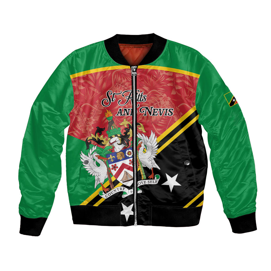Personalized Saint Kitts and Nevis Bomber Jacket Happy Independence Day