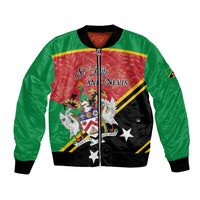 Personalized Saint Kitts and Nevis Bomber Jacket Happy Independence Day