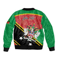 Personalized Saint Kitts and Nevis Bomber Jacket Happy Independence Day