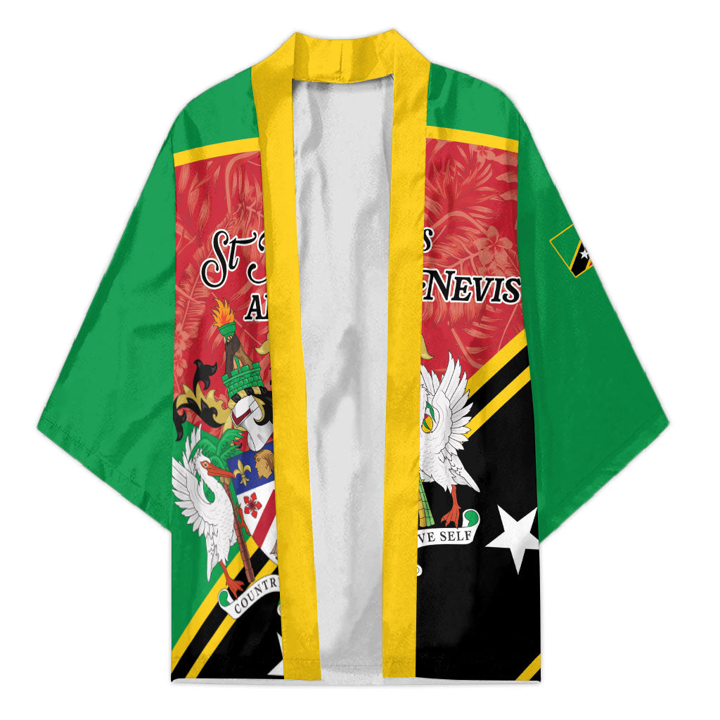Personalized Saint Kitts and Nevis Kimono Happy Independence Day