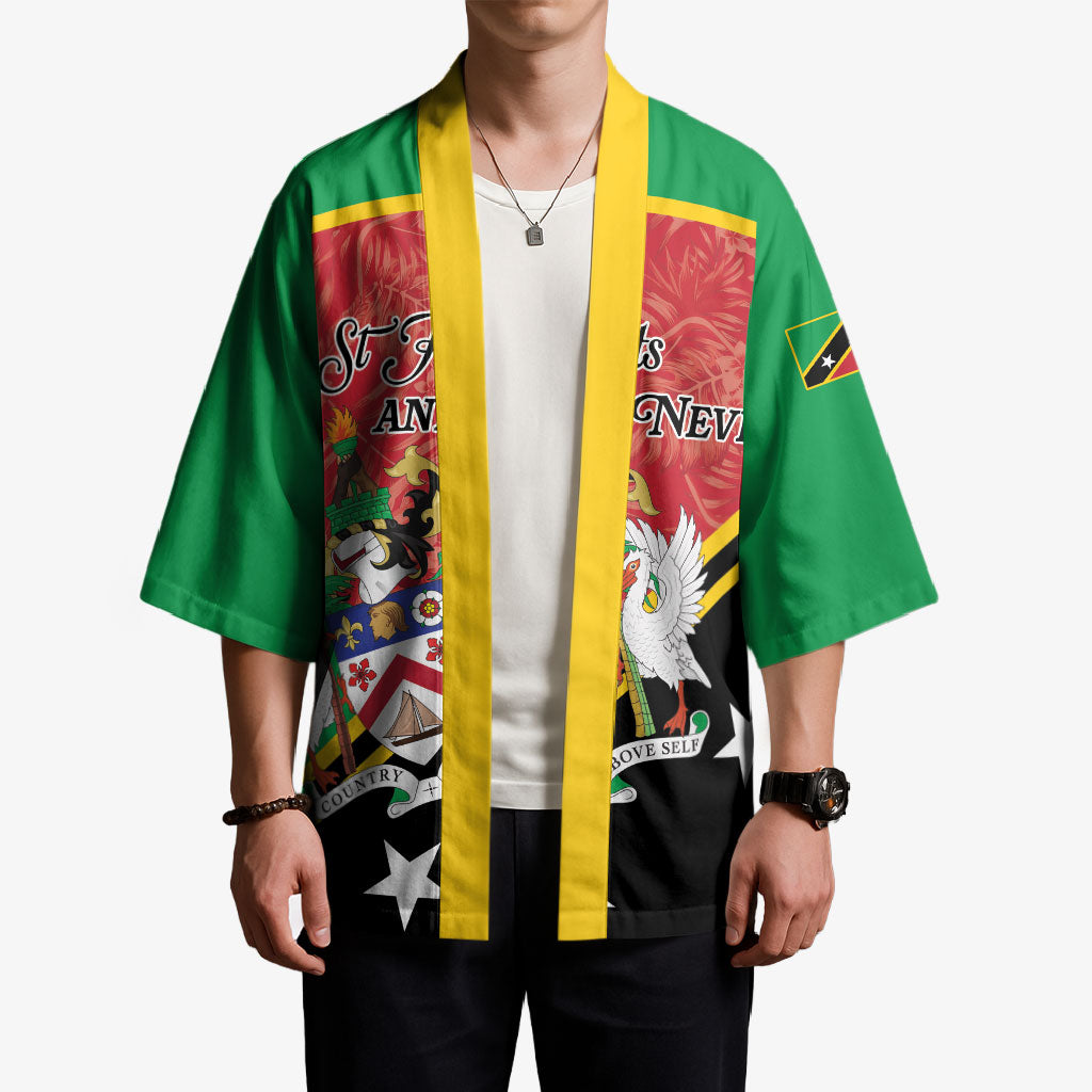 Personalized Saint Kitts and Nevis Kimono Happy Independence Day
