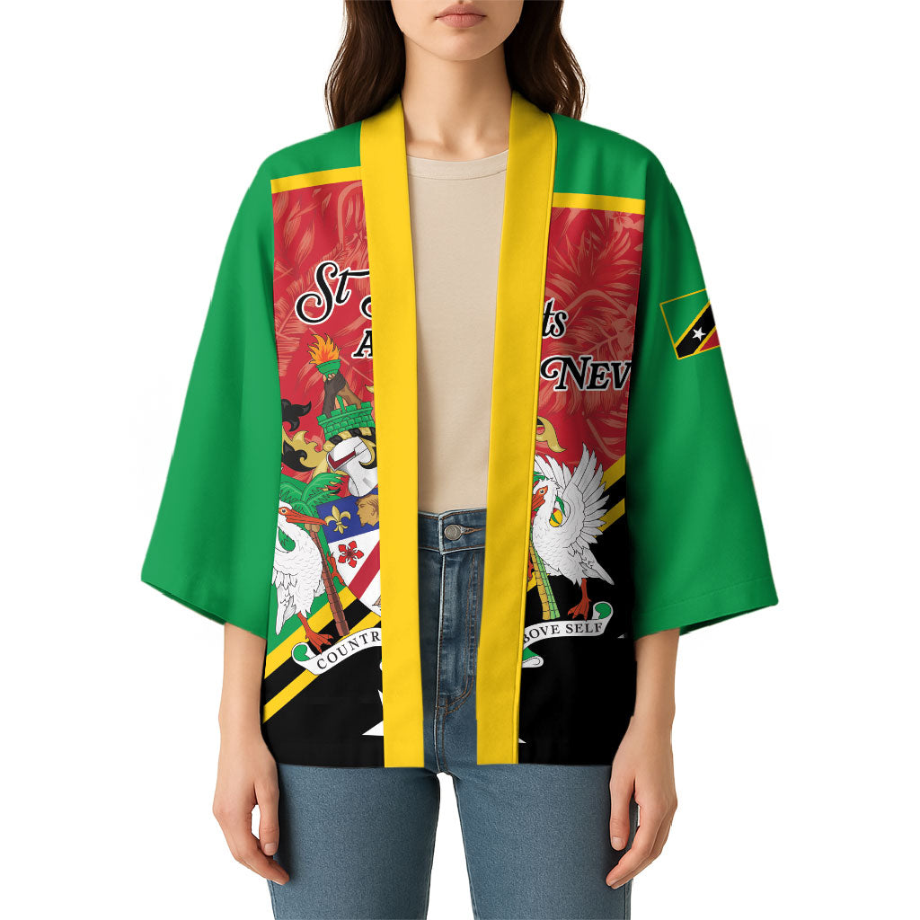 Personalized Saint Kitts and Nevis Kimono Happy Independence Day