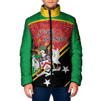 Personalized Saint Kitts and Nevis Padded Jacket Happy Independence Day
