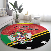 Saint Kitts and Nevis Round Carpet Happy Independence Day