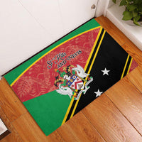 Saint Kitts and Nevis Rubber Doormat Happy Independence Day