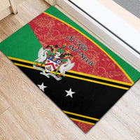 Saint Kitts and Nevis Rubber Doormat Happy Independence Day