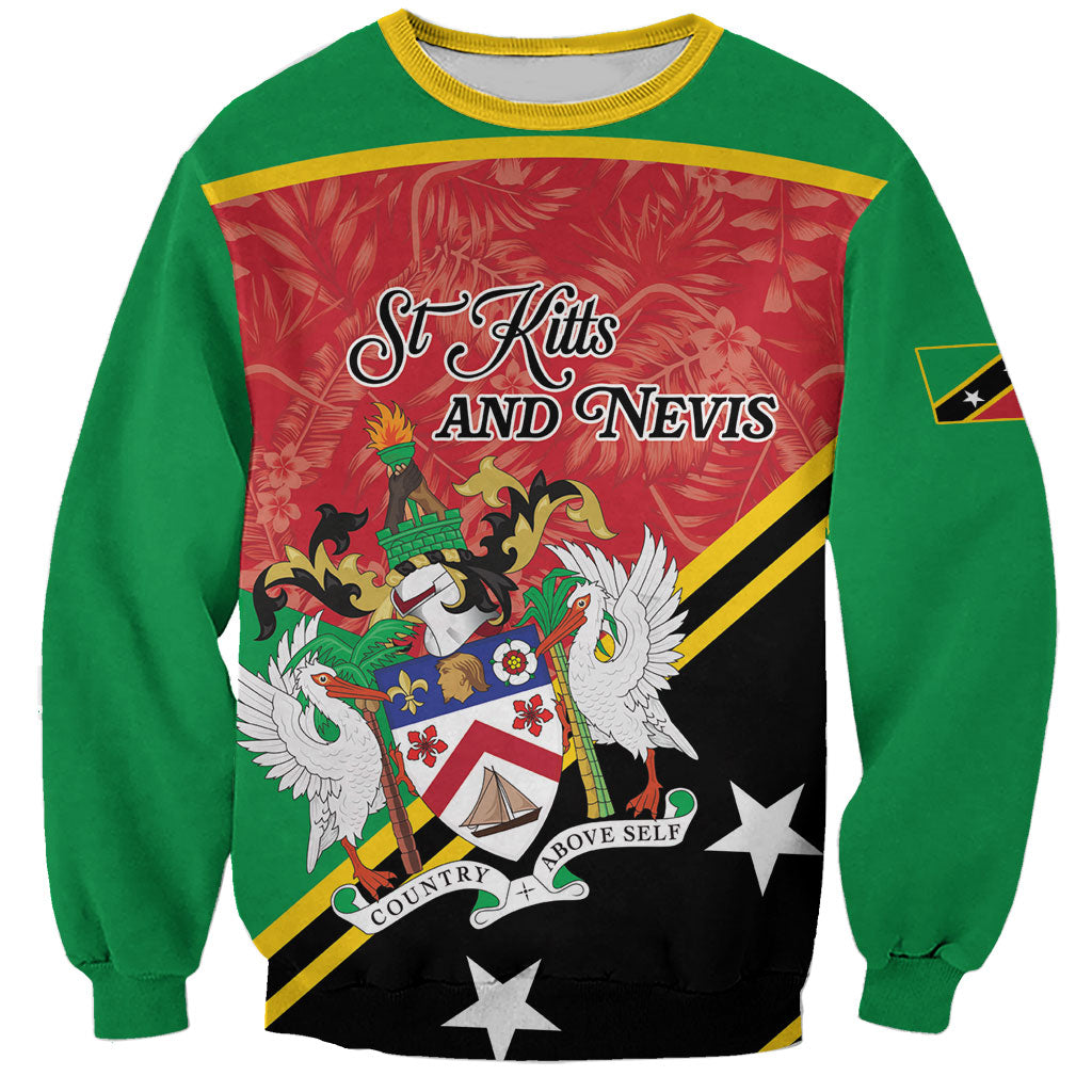 Personalized Saint Kitts and Nevis Sweatshirt Happy Independence Day