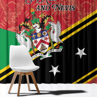 Saint Kitts and Nevis Window Curtain Happy Independence Day