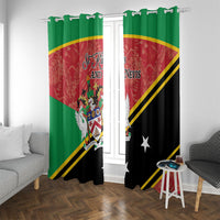 Saint Kitts and Nevis Window Curtain Happy Independence Day
