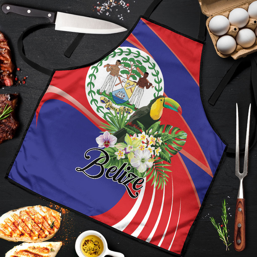 Belize Toucan Tropical Apron Happy Independence Day